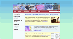 Desktop Screenshot of es.proficad.com